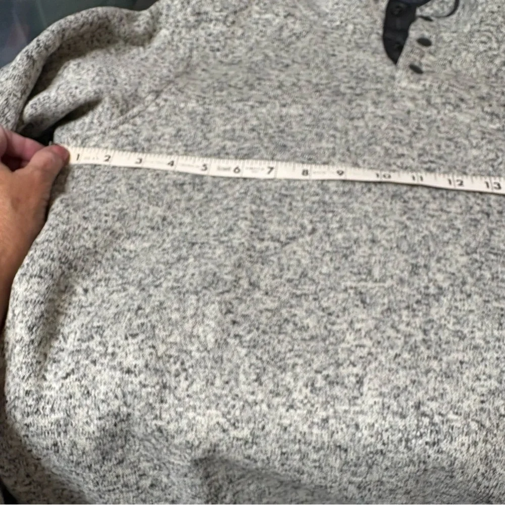 Eddie Bauer Men's Radiator Fleece Snap-Front Mock Pullover - Picture 5 of 8